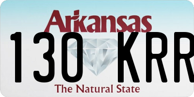 AR license plate 130KRR