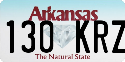 AR license plate 130KRZ