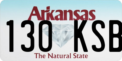 AR license plate 130KSB