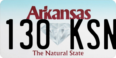 AR license plate 130KSN