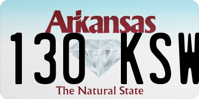 AR license plate 130KSW