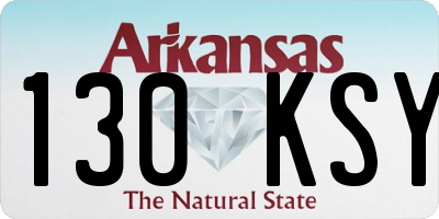 AR license plate 130KSY