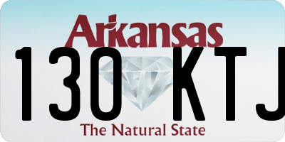 AR license plate 130KTJ