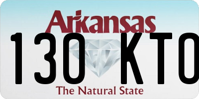 AR license plate 130KTO