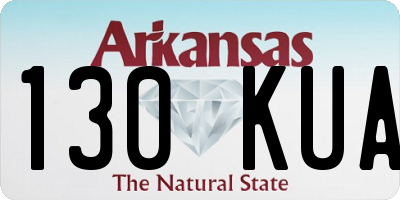 AR license plate 130KUA