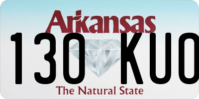 AR license plate 130KUO
