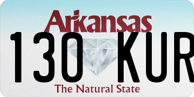 AR license plate 130KUR