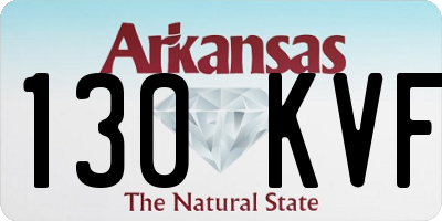 AR license plate 130KVF