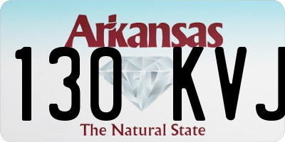 AR license plate 130KVJ