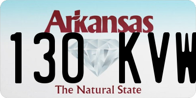 AR license plate 130KVW