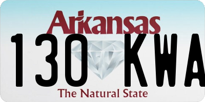 AR license plate 130KWA