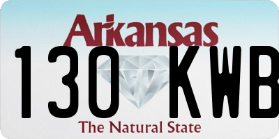 AR license plate 130KWB