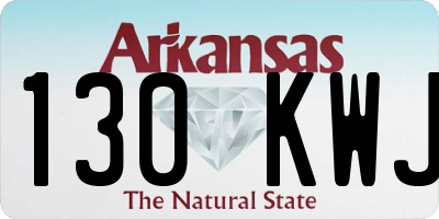 AR license plate 130KWJ