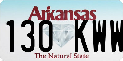 AR license plate 130KWW