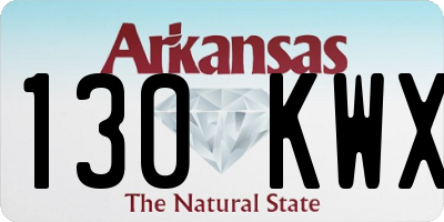 AR license plate 130KWX