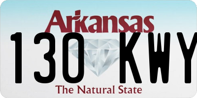 AR license plate 130KWY