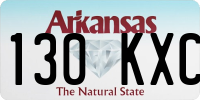 AR license plate 130KXC