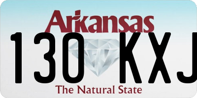 AR license plate 130KXJ