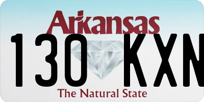 AR license plate 130KXN