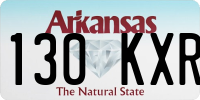 AR license plate 130KXR