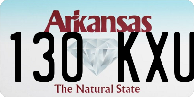 AR license plate 130KXU