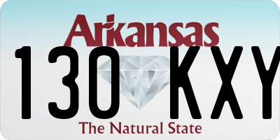 AR license plate 130KXY