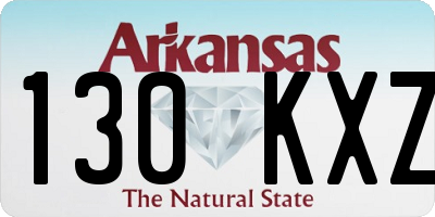 AR license plate 130KXZ