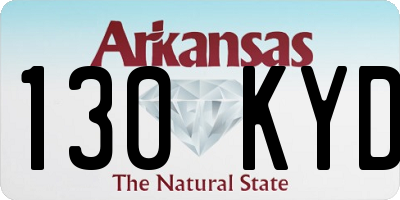 AR license plate 130KYD