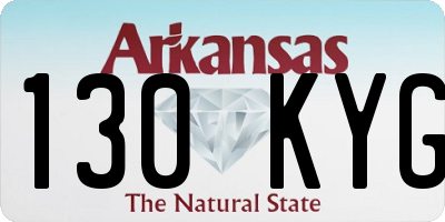 AR license plate 130KYG