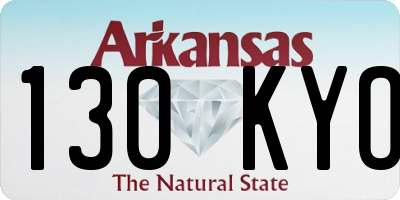 AR license plate 130KYO