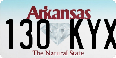 AR license plate 130KYX