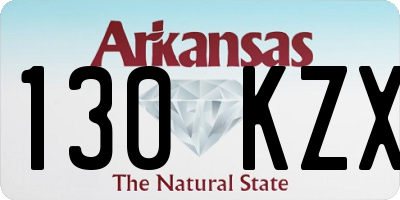 AR license plate 130KZX