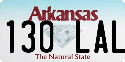 AR license plate 130LAL