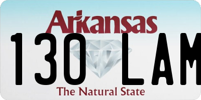 AR license plate 130LAM