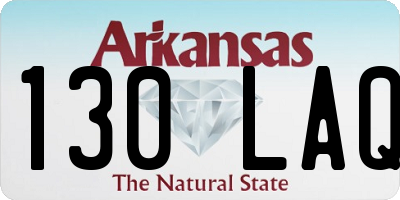AR license plate 130LAQ
