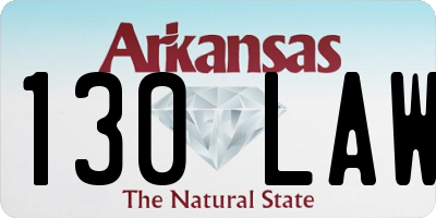 AR license plate 130LAW
