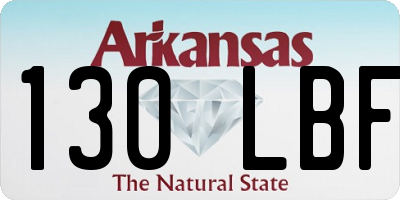 AR license plate 130LBF