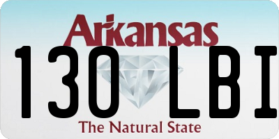 AR license plate 130LBI