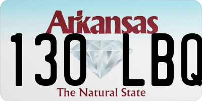 AR license plate 130LBQ