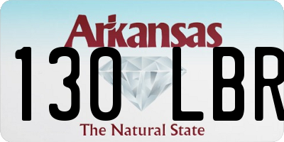 AR license plate 130LBR