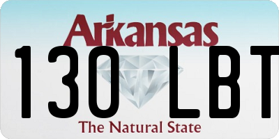 AR license plate 130LBT