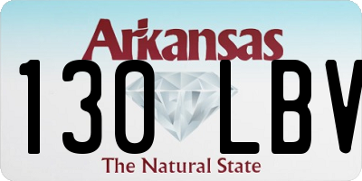 AR license plate 130LBV