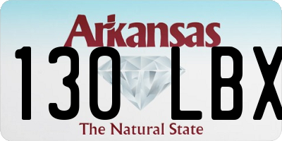 AR license plate 130LBX