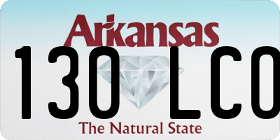 AR license plate 130LCO