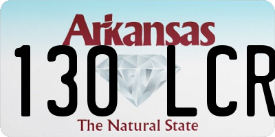 AR license plate 130LCR