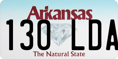 AR license plate 130LDA