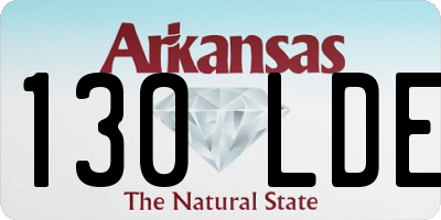 AR license plate 130LDE