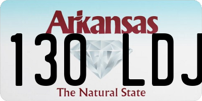 AR license plate 130LDJ