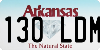 AR license plate 130LDM