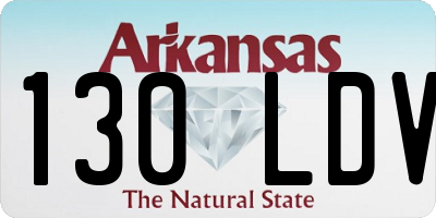 AR license plate 130LDV
